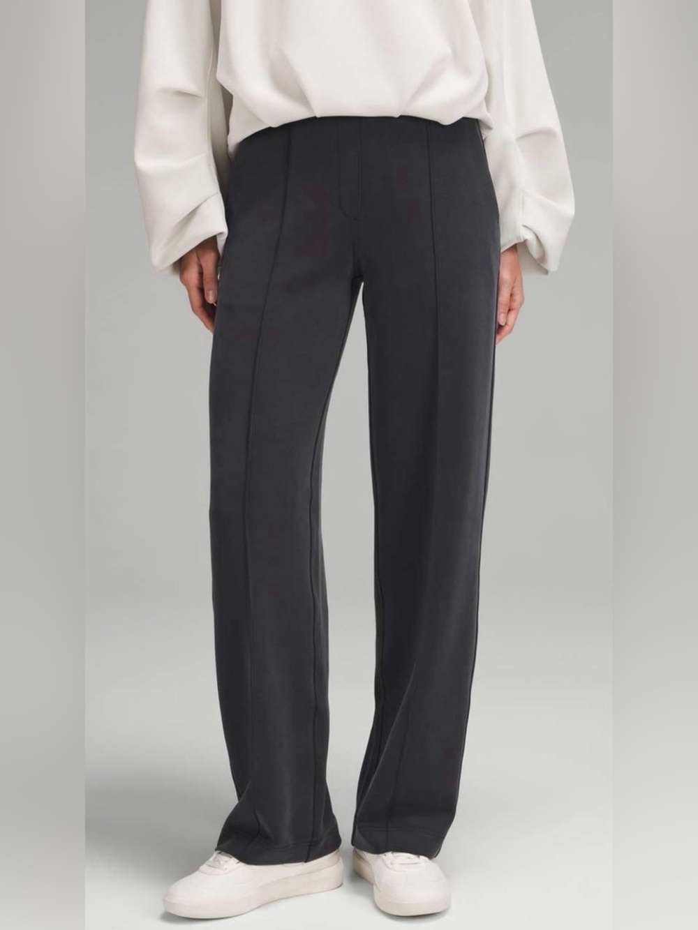 Lululemon Softstreme Pintuck Mid-Rise Pant Graphite Gray Size Large NWOT